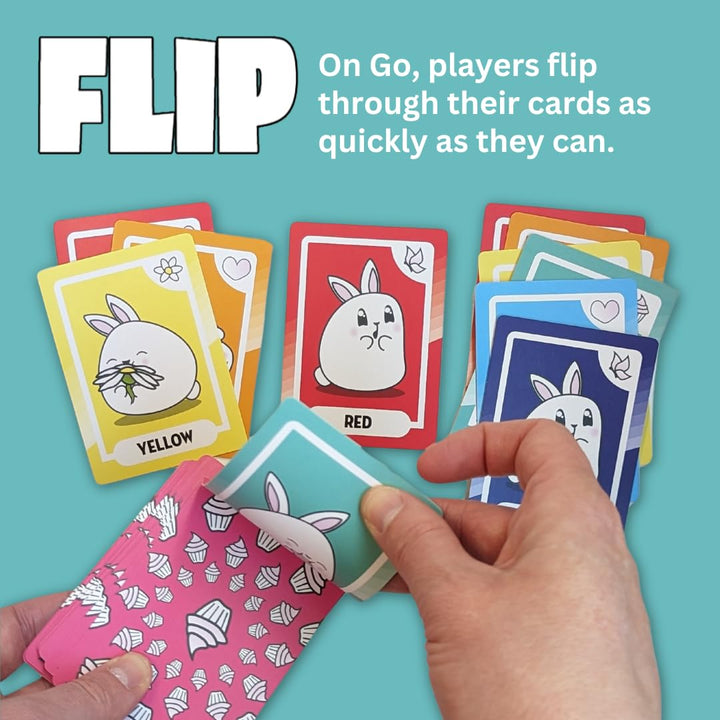 Rainbow Bunny Bop - A Family-Friendly Card Game - Perfect for Boys, Girls, Kids, Families & Adults Who Love Card Games and Board Games