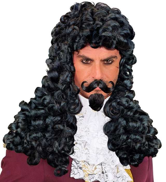 Captain Wig With Moustache & Goatee Beard In Polybag