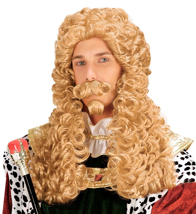 Le Roi Wig With Moustache And Goatee Beard In Polybag