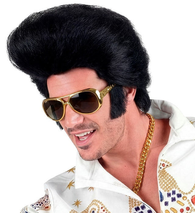 Black Rock'N'Roll King Wig In Polybag
