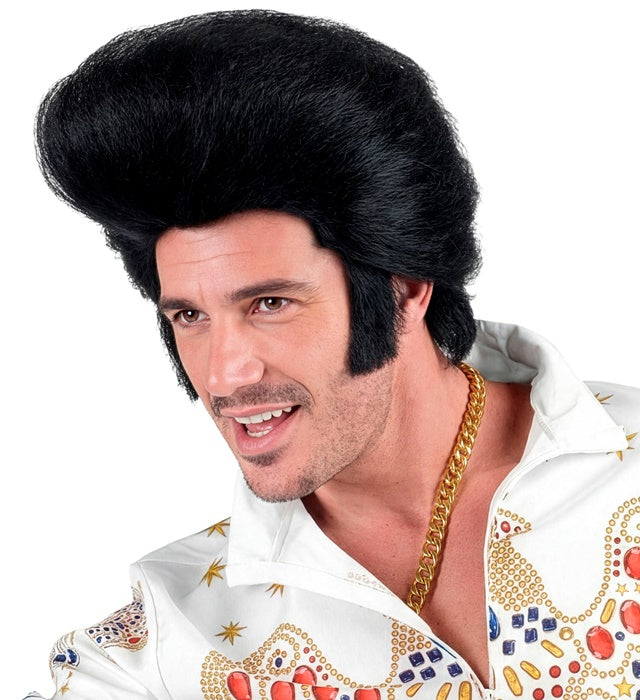 Black Rock'N'Roll King Wig In Polybag