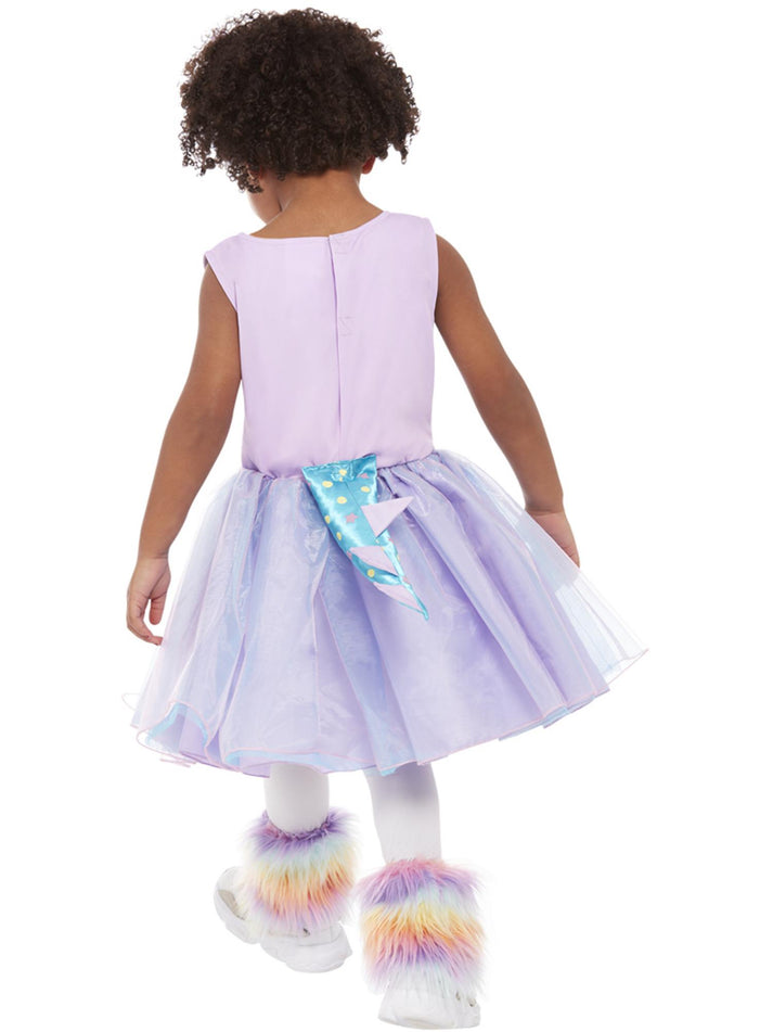 Toddler Cute Monster Costume Purple Dress Leg Warmers And Headband