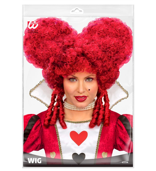 Burgundy Baroque Wig In Polybag