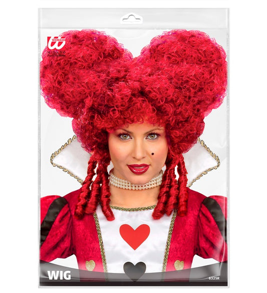 Burgundy Baroque Wig In Polybag