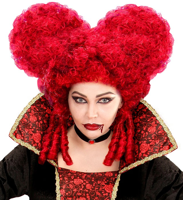 Burgundy Baroque Wig In Polybag