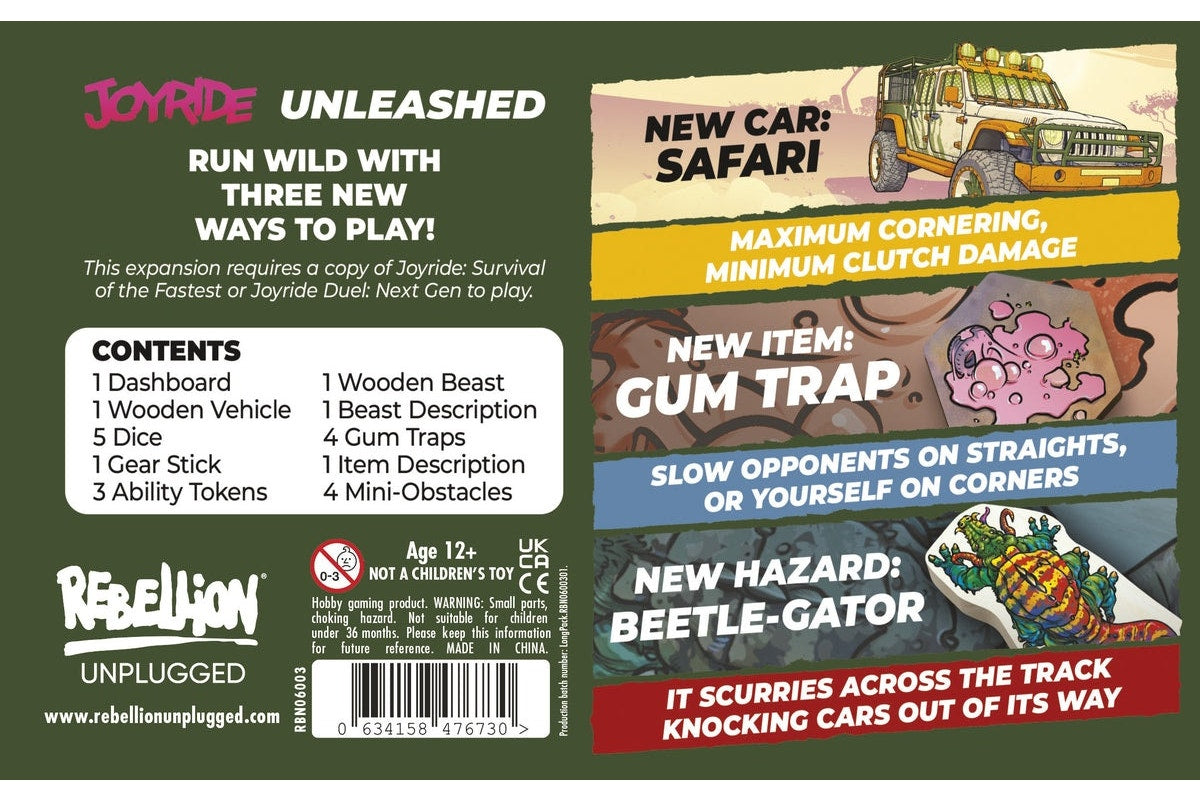 Joyride Unleashed Board Game Expansion