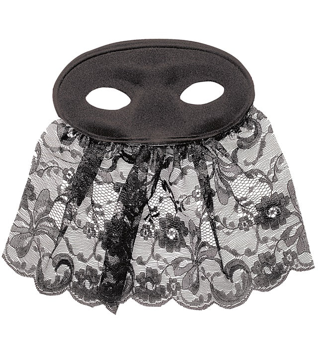 Black Veiled Carmen Eyemask
