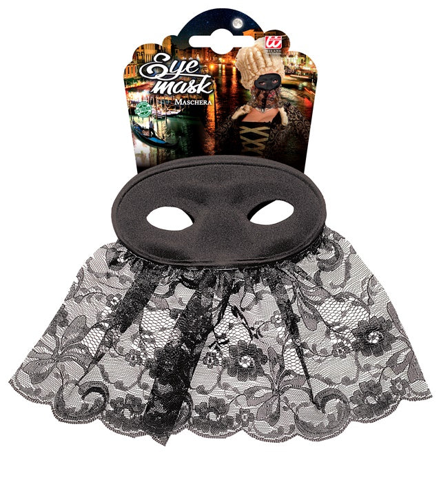 Black Veiled Carmen Eyemask