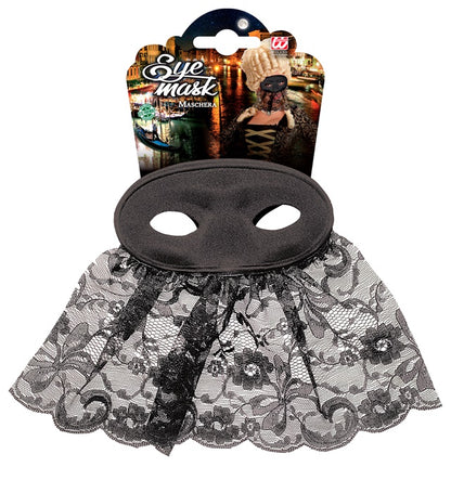 Black Veiled Carmen Eyemask