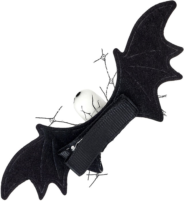 Hair Clip Bat Skull Child Size