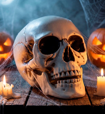 Skull With Movable Jaw 28 Cm