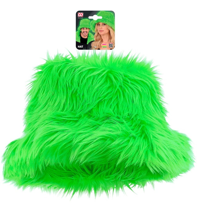 Bucket Hat Plush Neon Green