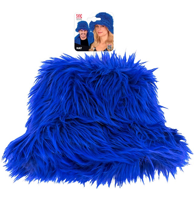 Bucket Hat Plush Royal Blue