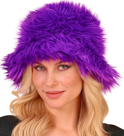 Bucket Hat Plush Purple
