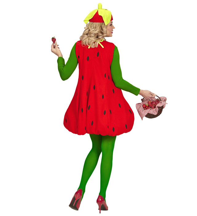 Strawberry  Dress, Headpiece 