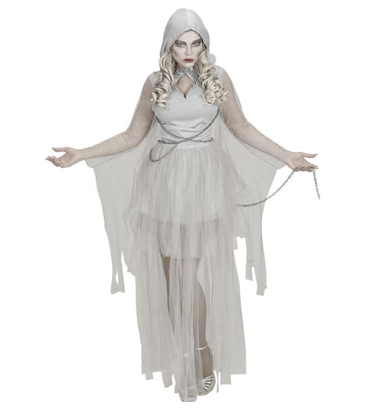 Chained Ghostly Spirit  Hooded Dress, Chains 