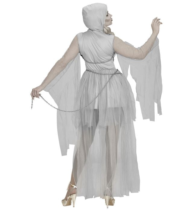 Chained Ghostly Spirit  Hooded Dress, Chains 