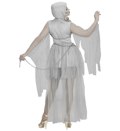 Chained Ghostly Spirit  Hooded Dress, Chains 