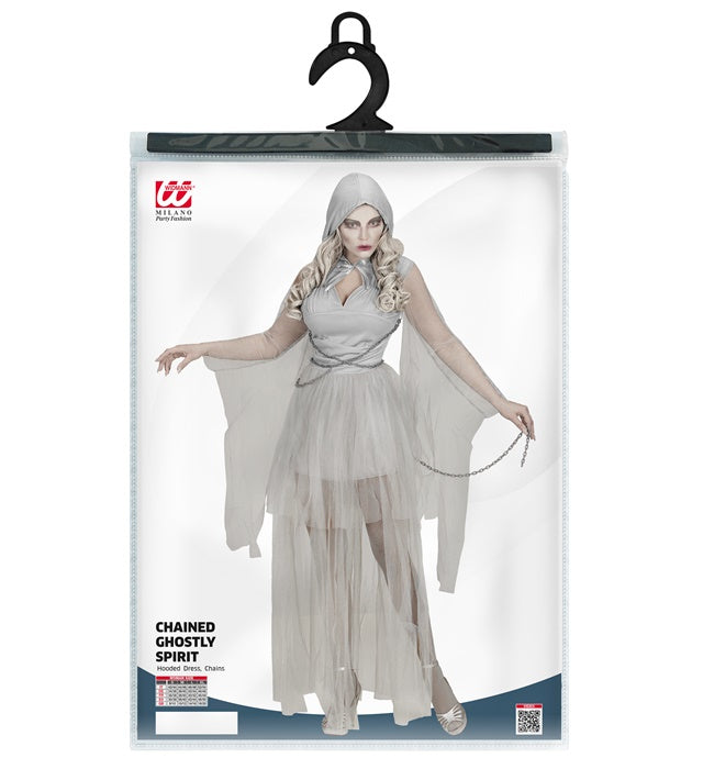 Chained Ghostly Spirit  Hooded Dress, Chains 