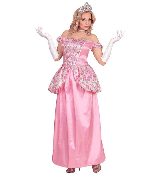 Charming Princess  Dress With Crinoline Underskirt, Gloves, Choker, Tiara 