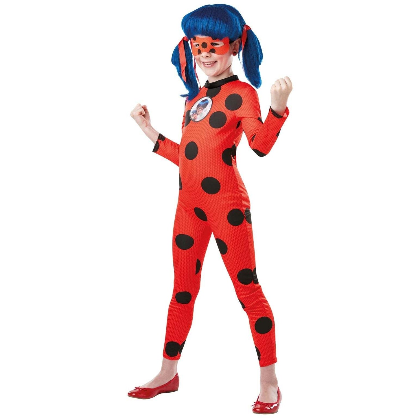 Miraculous Ladybug Girls Costume Deluxe Red Jumpsuit 1