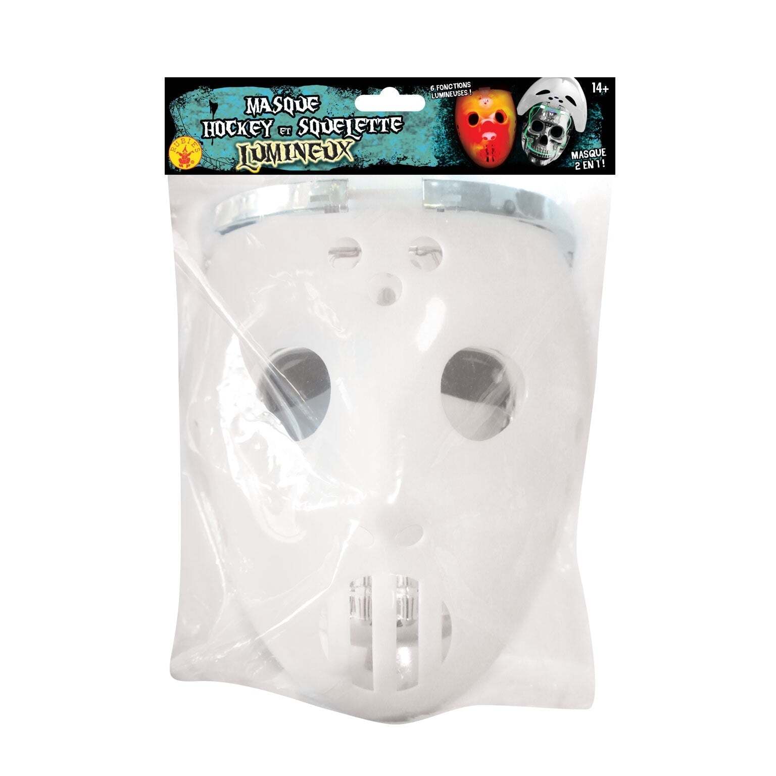 Glow In The Dark White Hockey Mask 1