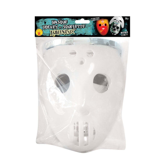 Glow In The Dark White Hockey Mask 1
