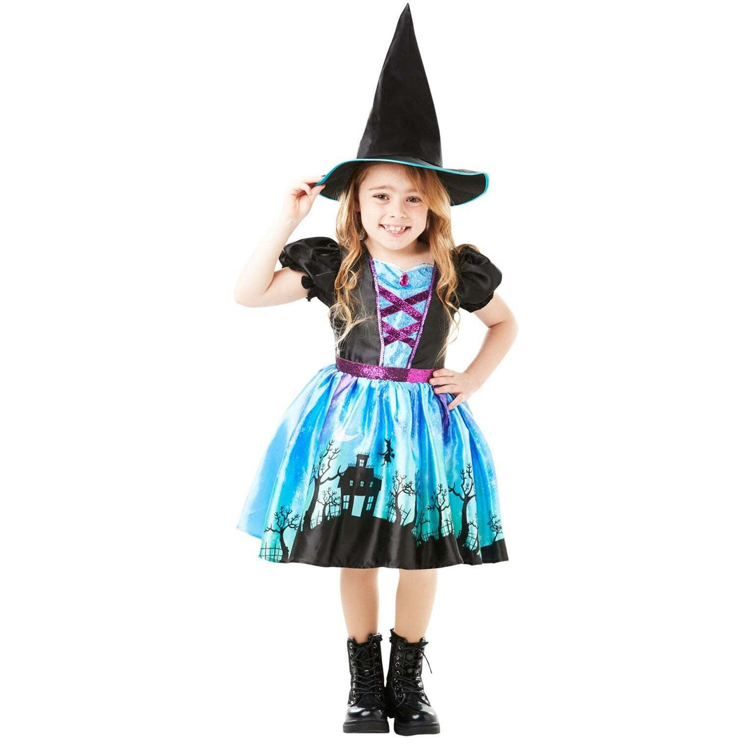Kids Moonlight Witch Costume Costume Make Up 1