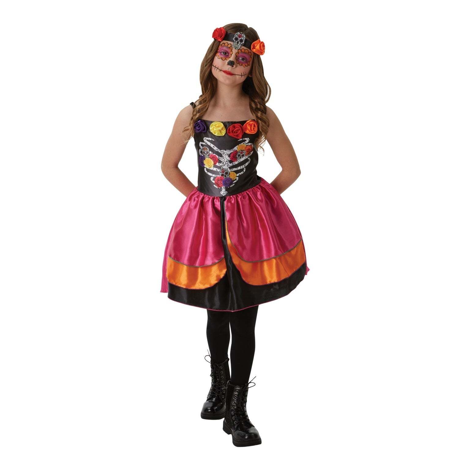 Sugarskull Day Of The Dead Costume for Girls 1