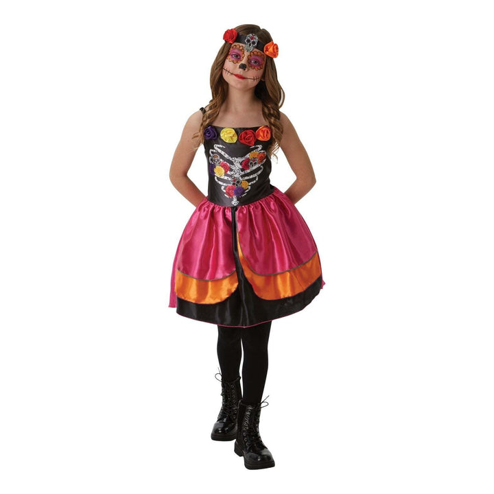 Sugarskull Day Of The Dead Costume for Girls 1