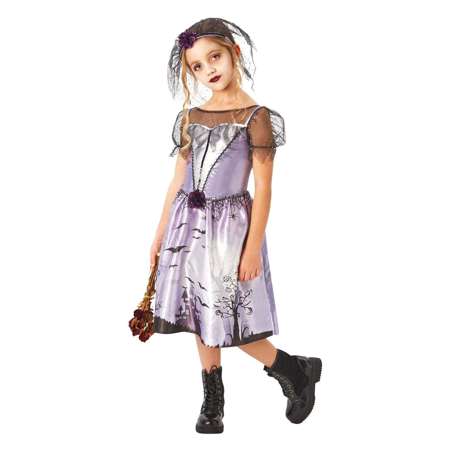 Gothic Bride Costume for Girls 1