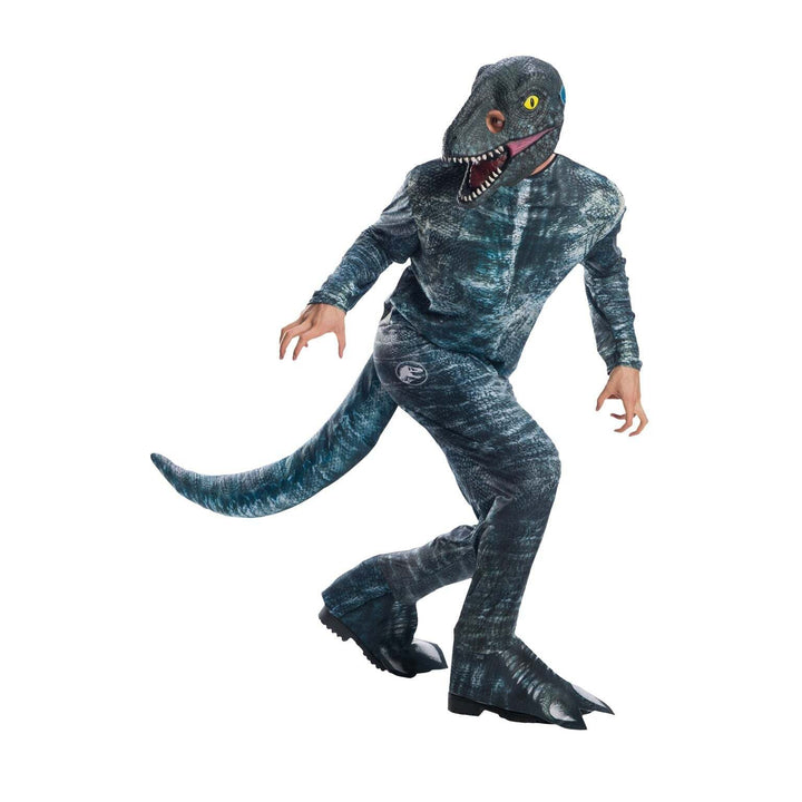 Velociraptor Blue Costume Adult Jurrasic World Dinosaur 1