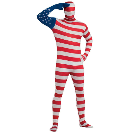 U. S. Flag 2nd Skin Suit Costume 1