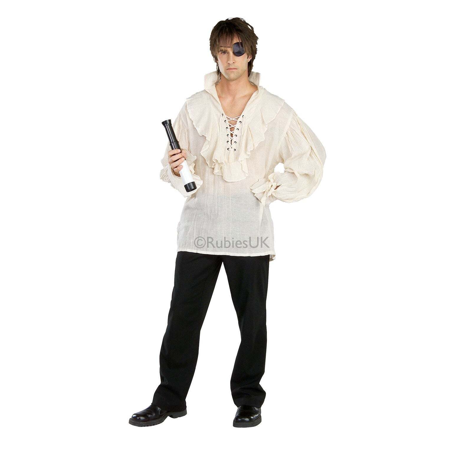 Natural Gauze Pirate Shirt Costume 1