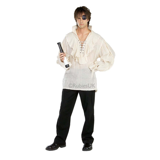 Natural Gauze Pirate Shirt Costume 1