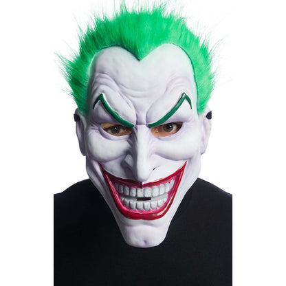 Joker Injection Mold Mask with Green Hair Batman Villan 1