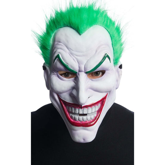 Joker Injection Mold Mask with Green Hair Batman Villan 1