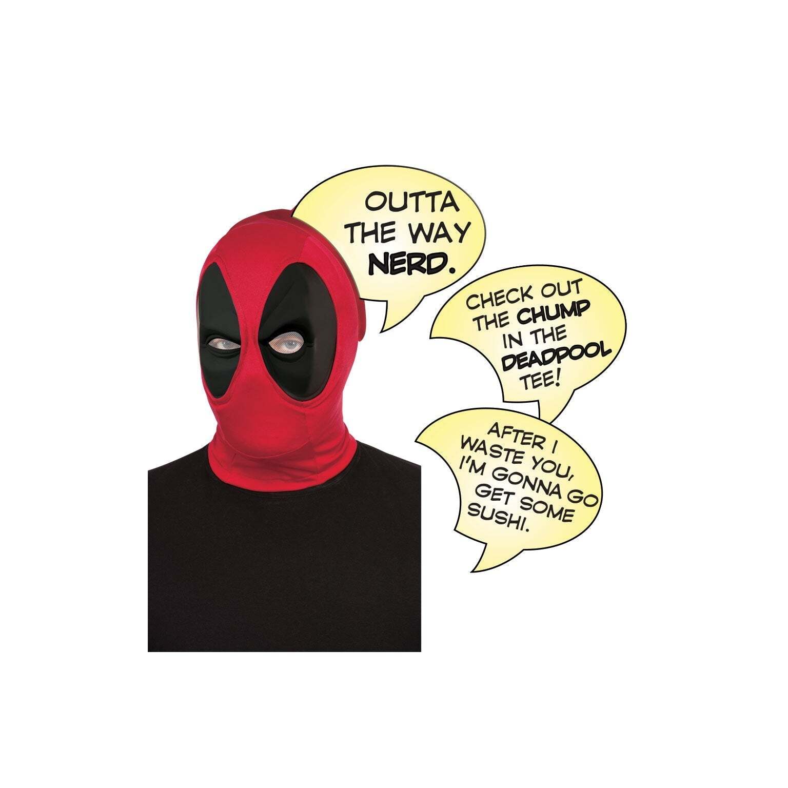 Deadpool Deluxe Mask & Speech Bubble 1