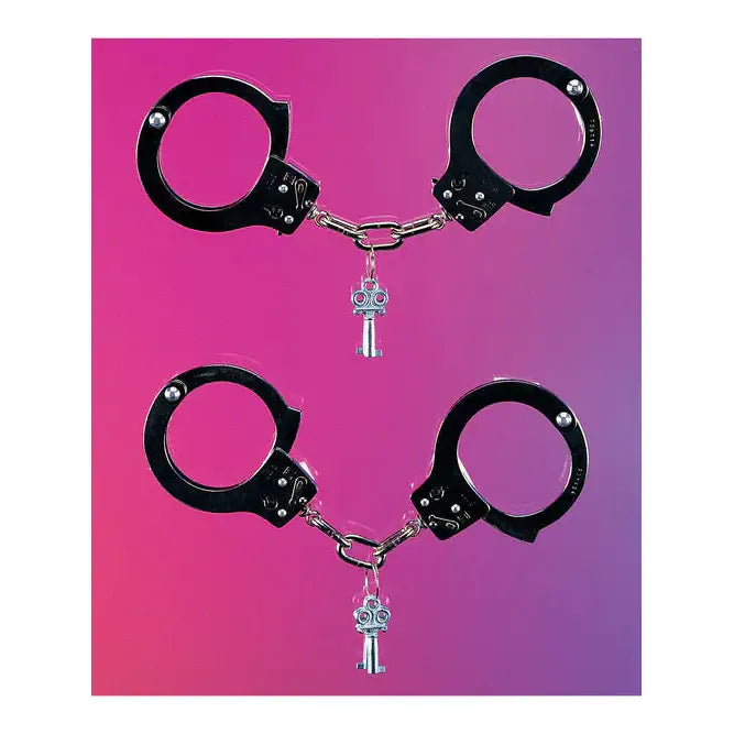 Trick Handcuffs with Key Costume Accessory 1