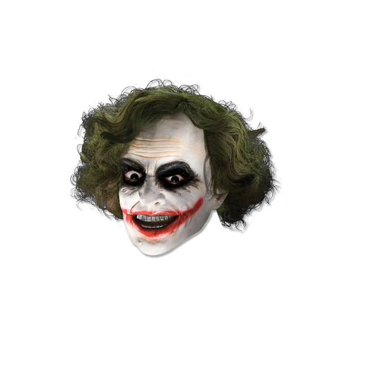 Joker 3/4 Vinyl Mask With Wig 1