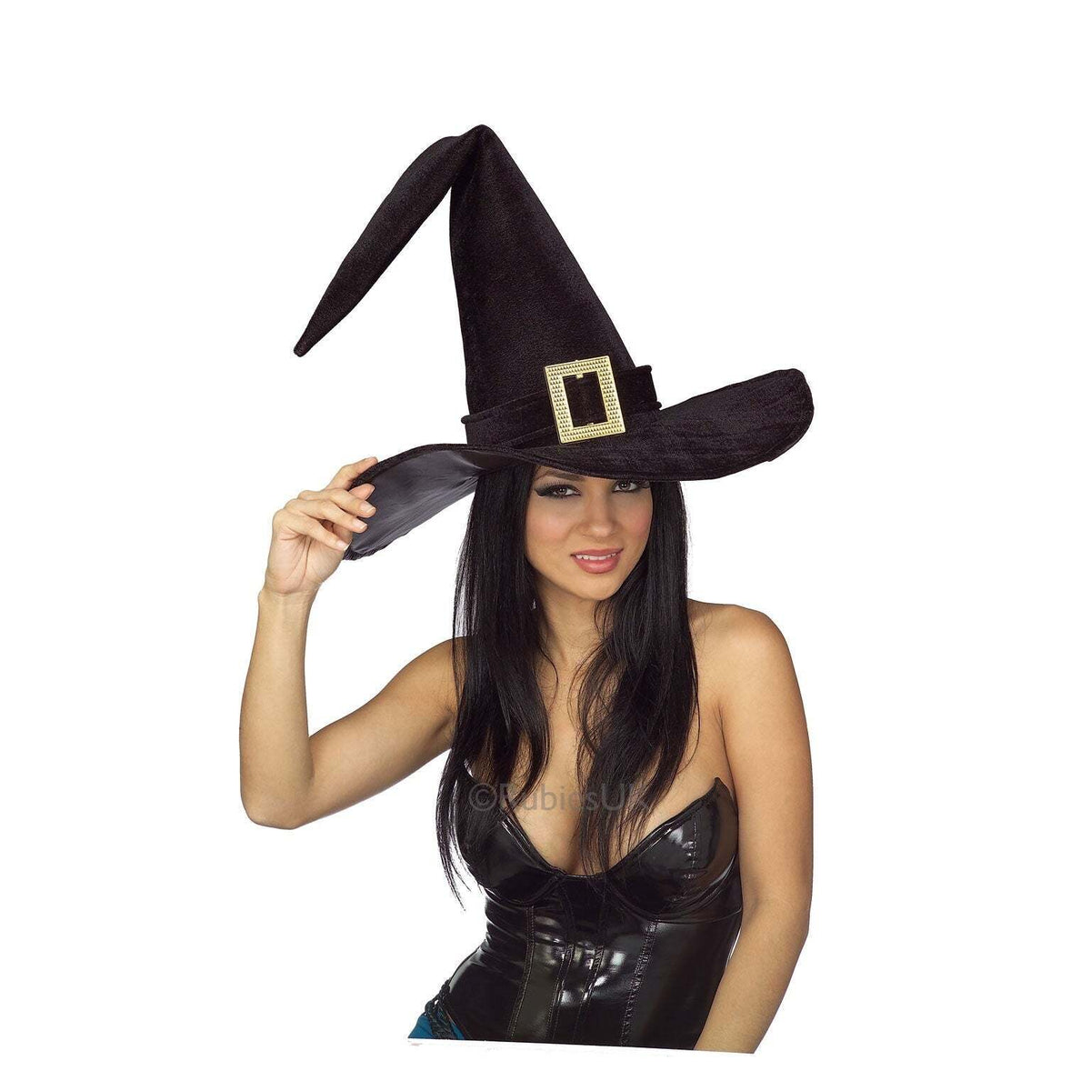 Witch Hat With Buckle Black 1