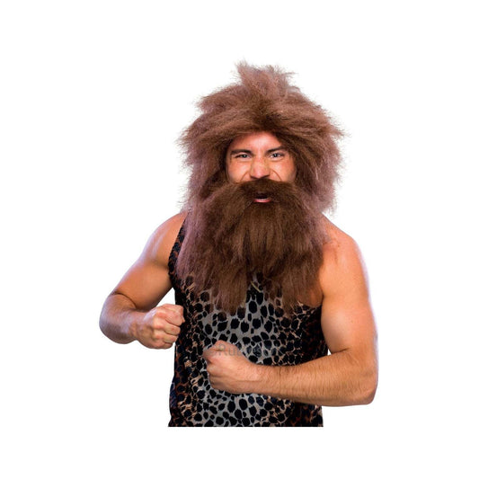 Pre Historic Caveman Beard & Wig 1