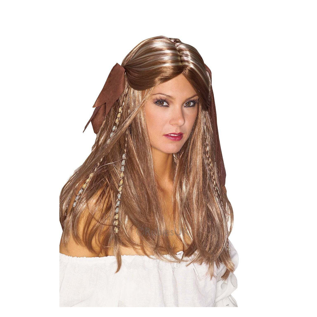 Pirate Wench Long Blonde Wig 1