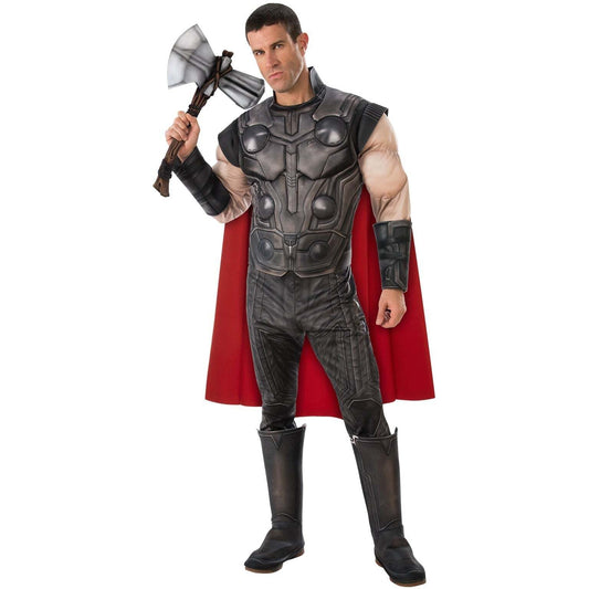 Thor Muscle Costume Mens Deluxe Avengers Endgame Hero 1