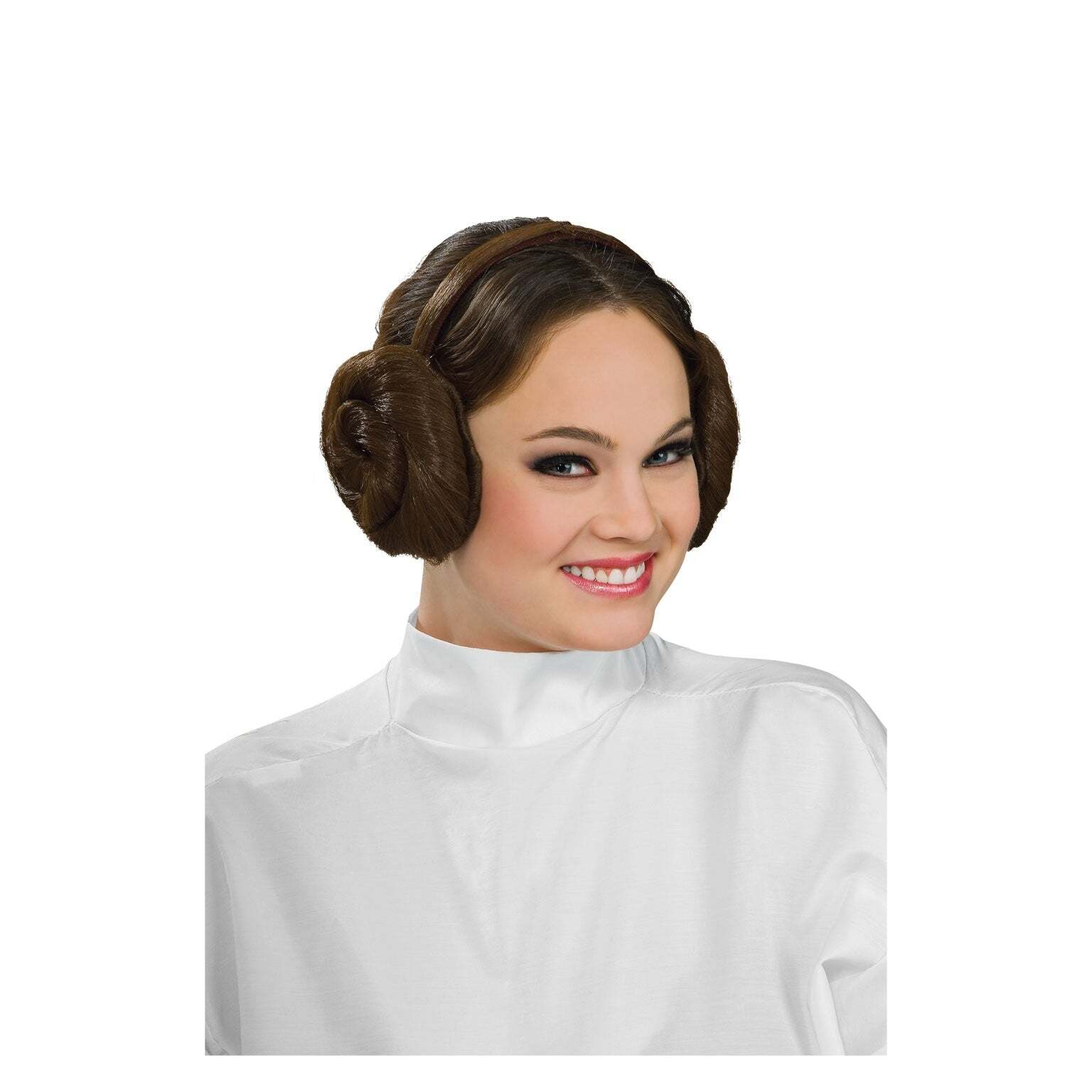 Princess Leia Head Band Fake Hair Buns 1