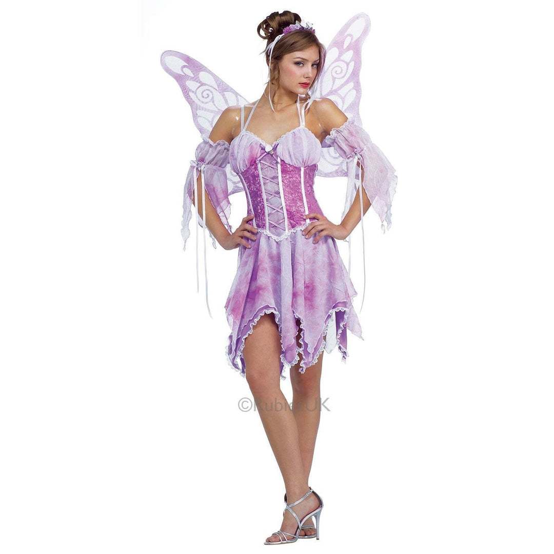 Butterfly Pink Fairy Ladies Costume with Wings 1
