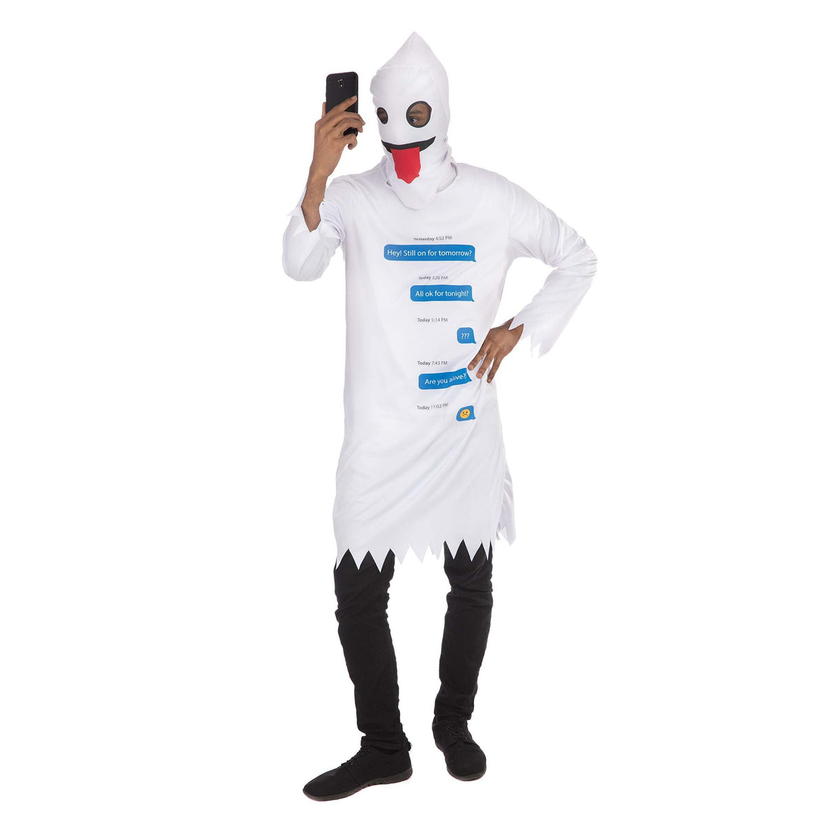 Ghosted Costume Halloween Social Media Robe 1