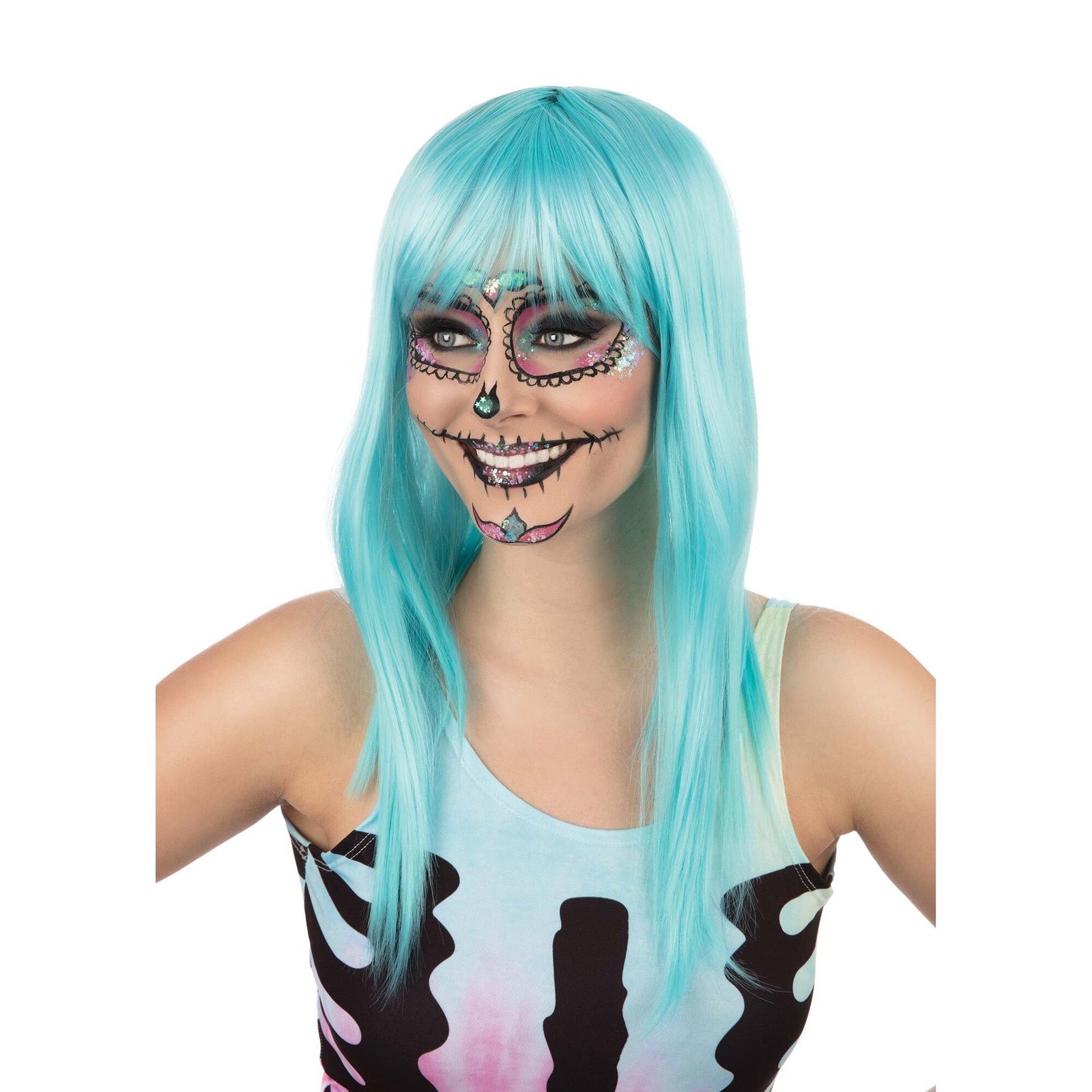 Festival Blue Passion Wig 1