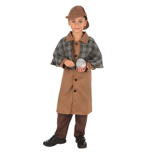 Detective Boy Kit Sherlock Holmes Costume for Kids 1