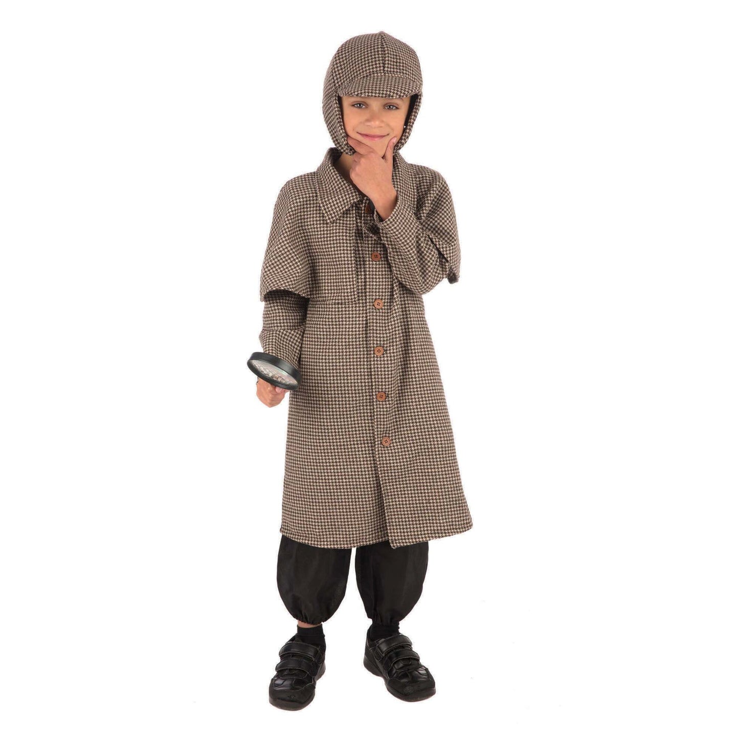 Sherlock Holmes Costume Long Jacket Detective Boy Kit 1